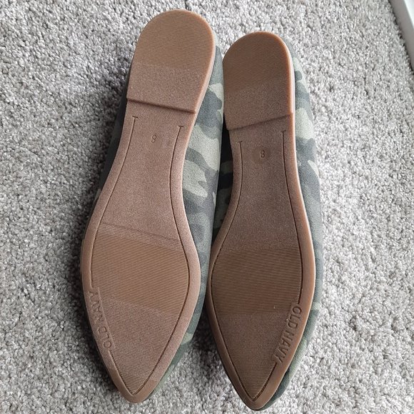 Old Navy Womens Shoes Camo  Ballet Flats Size 8 - Picture 5 of 7